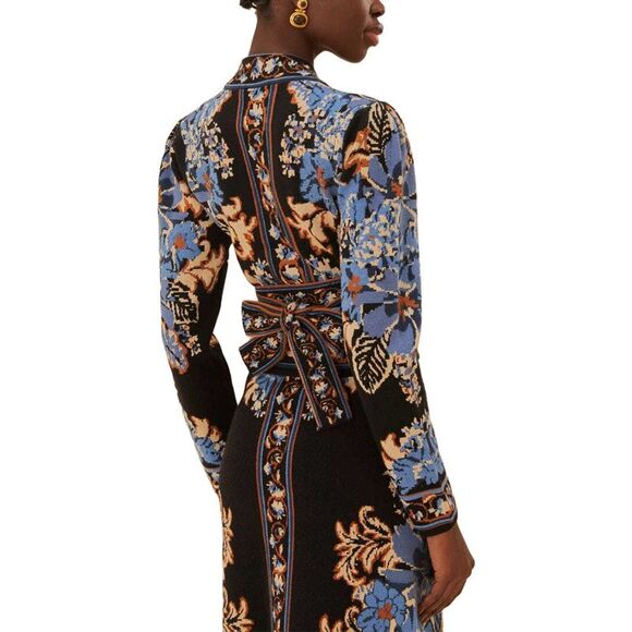 Farm Rio Womens  Tapestry Knit Wrap Blouse - Picture 2 of 5